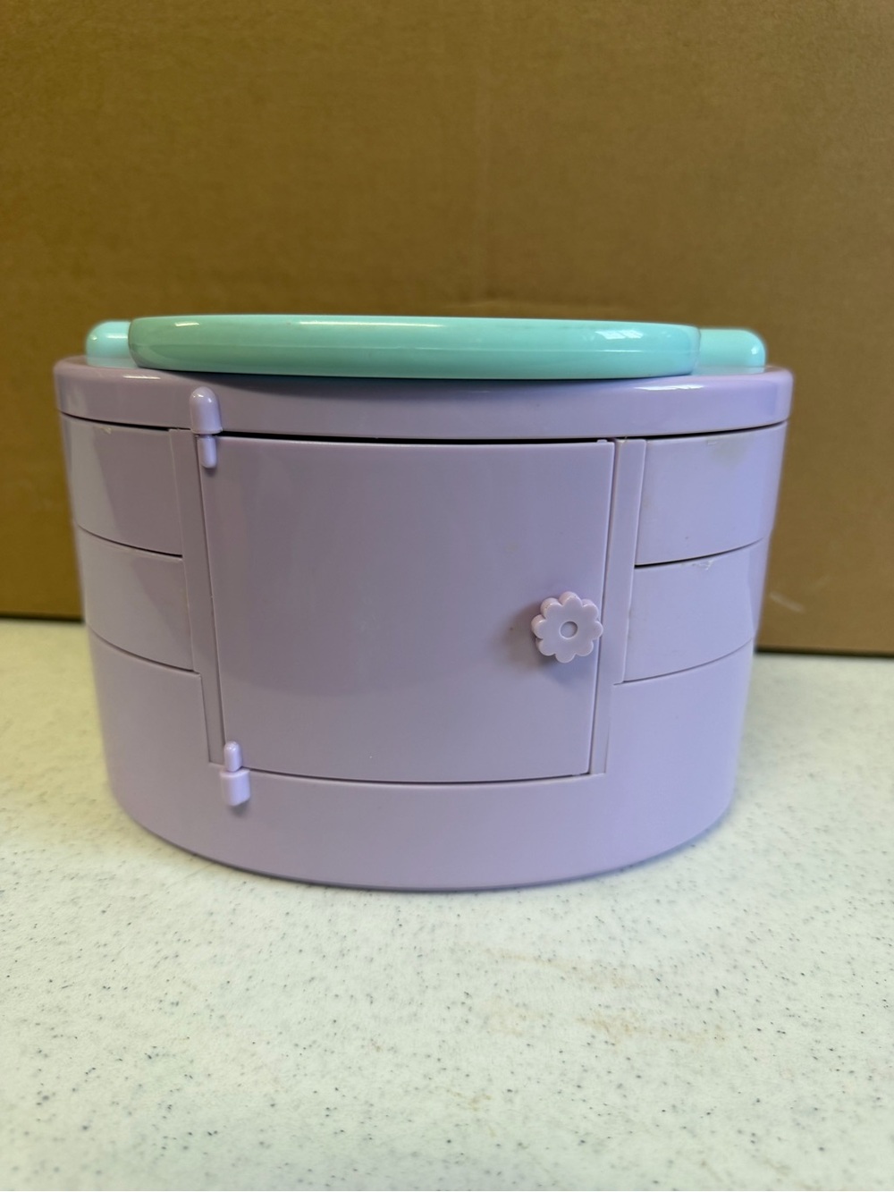 Polly Pocket Vintage 1991 PULLOUT PLAYHOUSE Jewelry Box Great Condition 3 Dolls - Picture 9 of 10